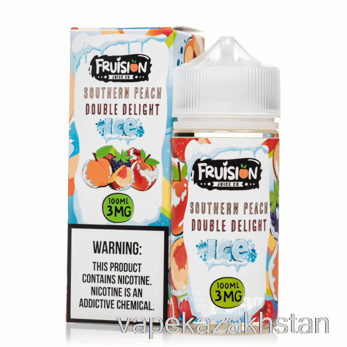 Vape Smoke ICED Southern Peach Double Delight - Fruision Juice Co - 100mL 3mg